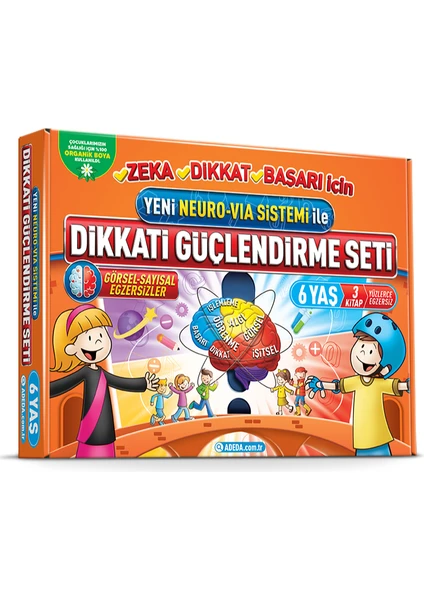 Adeda Yayıncılık Dikkati Güçlendirme Seti Anasınıfı  6 Yaş - Osman Abalı