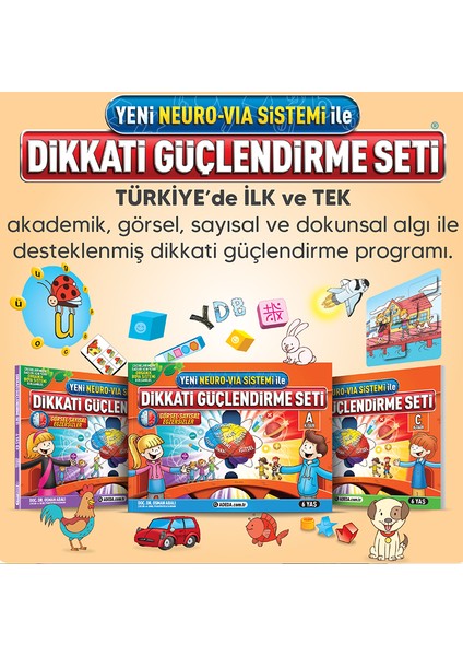 Dikkati Güçlendirme Seti Anasınıfı 6 Yaş - Osman Abalı