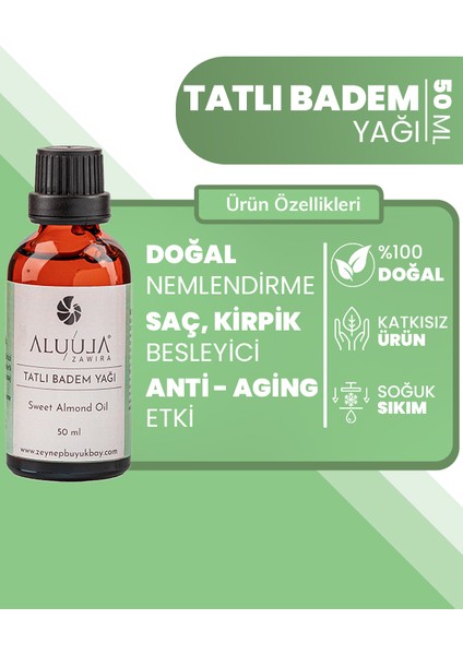 Tatlı Badem Yağı 50 Ml