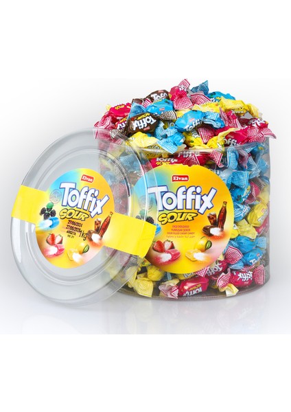 Toffix Sour Silindir 1000Gr. (1 Kutu)