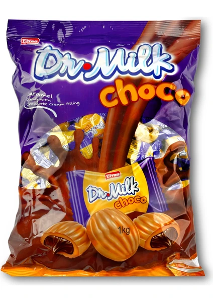 Dr. Milk Choco Karamelli Şeker 1000 Gr. (1 Poşet)