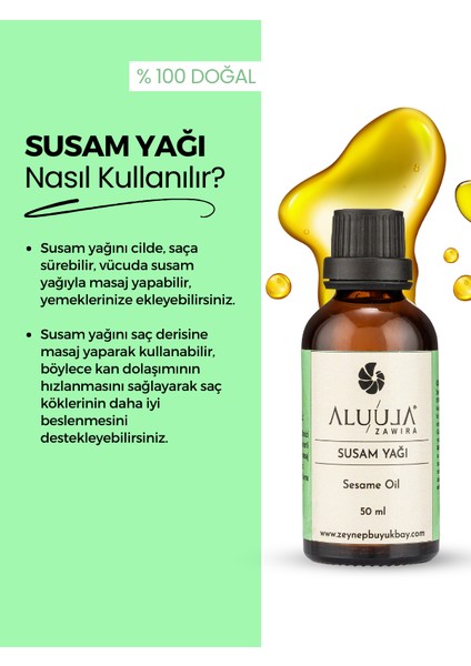 Aluula Zawira Susam Yağı 50 ml