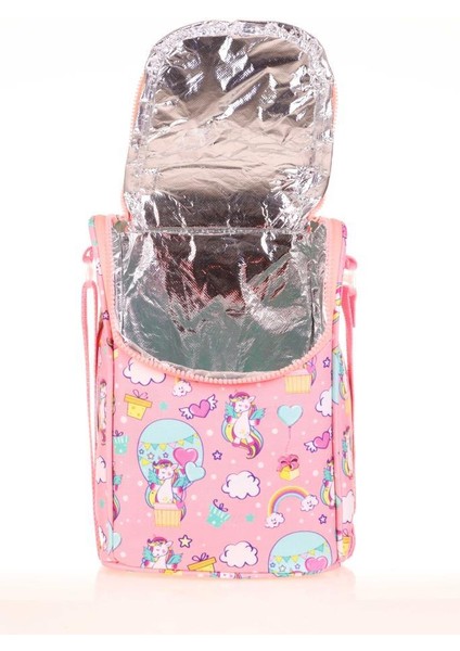 Kids Beslenme Çantası Aynalı Taşlı Unicorn L7136 modelleri