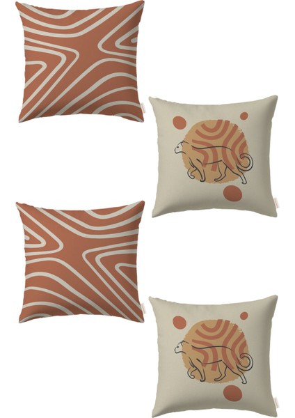 Bohem 4'lü Kırlent Kılıf Ds4