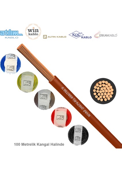 Öznur 2.5mm HO7Z1-U (Hffr Elektrik Kablosu Renk