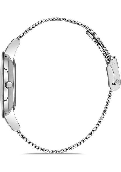 DK.1.12908.1 Hasır Kordon Taşlı Tasarım Metalik Kadın Kol Saati fiyatları