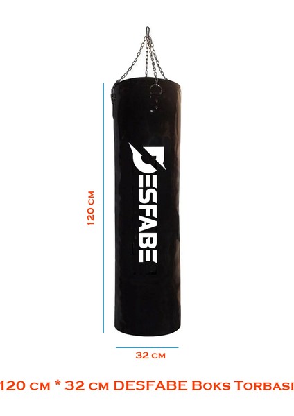 Boxing Star 120X32CM Zincirli Boks Kum Torbası Siyah+Aparat+Boks Eldiveni+Bandaj+Atlama Ipi fiyatları