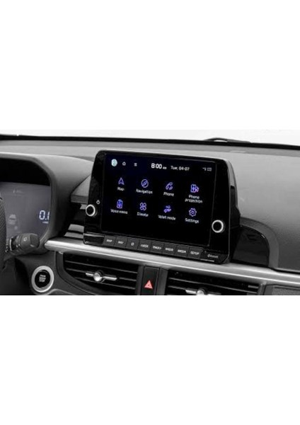 Kia Yeni Picanto 8 Inç Navigasyon Uyumlu Nano Ekran Koruyucu 2024