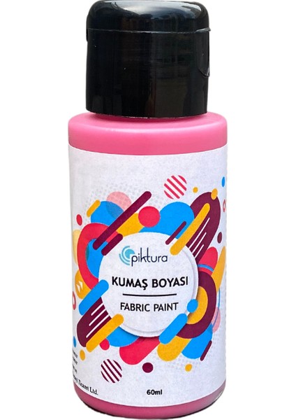 Sedefli Pembe Renk Kumaş Boyası 60ml (simli)