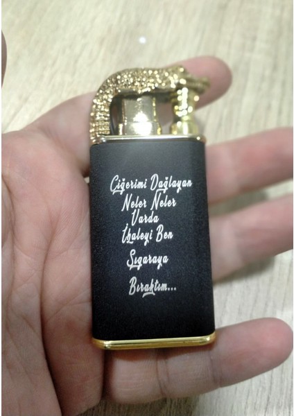 Çakmak Kişiye Özel Isim Yazılı ve Mdf Tasarım Kutulu NO:200