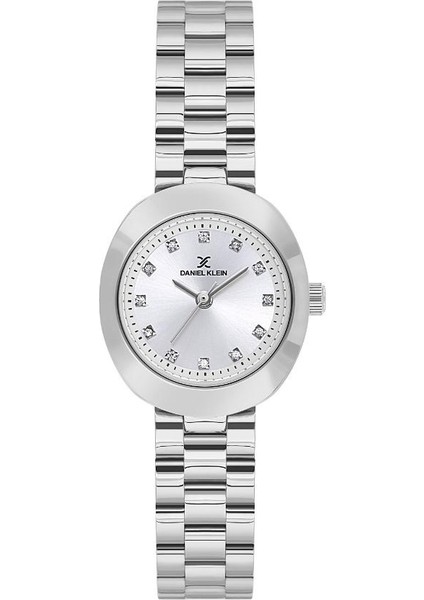 DK.1.13788-1 Taşlı Tasarım 3 Atm Suya Dayanıklı Metalik Kadın Kol Saati