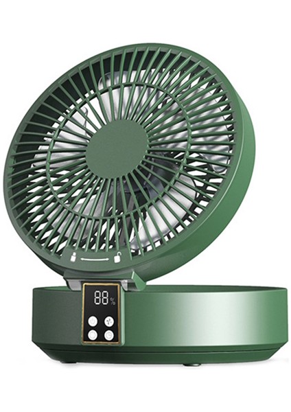 LED Işık Katlanır Elektrikli Duvara Monte Masaüstü Yeşil ile Uzaktan Kumanda Kablosuz Sirkülasyonlu Hava Soğutma Fanı (Yurt Dışından)