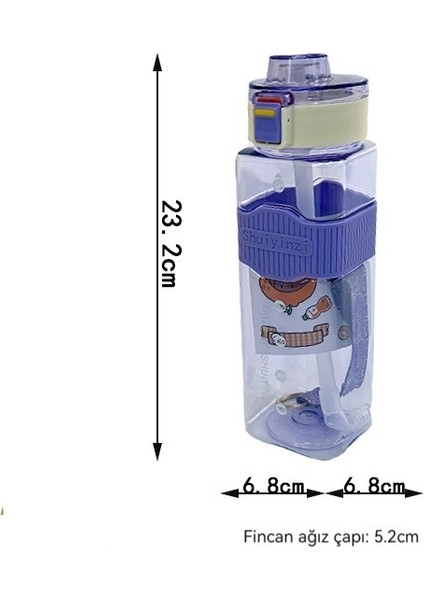 720 ml Yüksek Görünümlü Plastik Kare Pipetli Taşınabilir Su Isıtıcısı (Yurt Dışından)