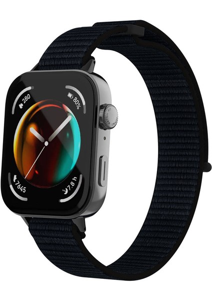 Appfube Watch 7 45MM KRD-112 Orbital Örgülü Halat Tasarımlı Naylon Kumaş Hasır Kordon-Gri