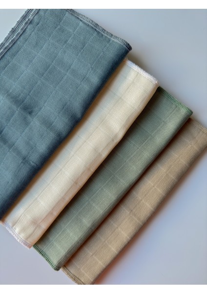 %100 Organik Muslin Bebek Ağız ve Salya Silme Mendili