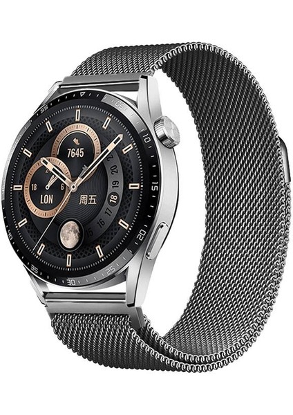 Xiaomi Amazfit Pace Band-12 22MM Metal Hasır Kordon-Gümüş