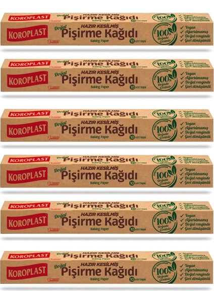 Hazır Kesilmiş Doğal Pişirme Kağıdı 42 x 37 cm 60 Lı