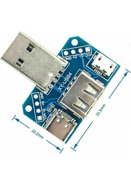 USB Soket Çevirici Kart USB Type C Micro USB Erkek Dişi USB Cep Telefonu Elektronik Cihaz USB Port