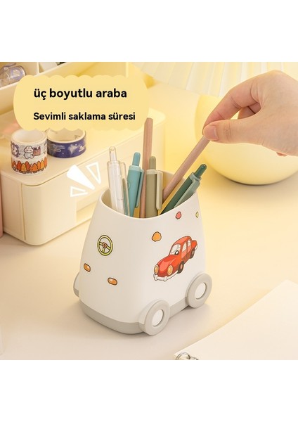 Arabanın Yüksek Görünümlü Ins Tarzı Masaüstü Depolama Kalem Tutucusu (Yurt Dışından)