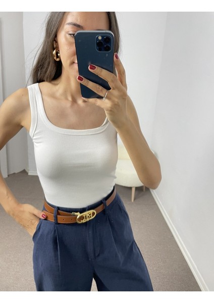 Ekru U Yaka Fitilli Atlet M