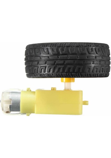 200RPM Tt Motor ve Tekerlek Seti Araba Robot Akılı Araç Oyuncak 250RPM Dc 3V-9V