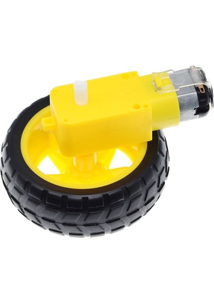 200RPM Tt Motor ve Tekerlek Seti Araba Robot Akılı Araç Oyuncak 250RPM Dc 3V-9V