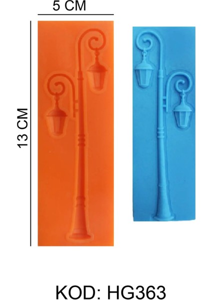 Sokak Lambası Figürlü Gıda Silikon Kalıbı fiyatları