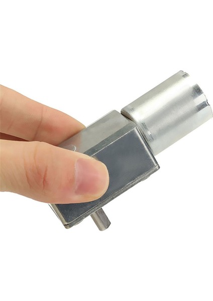 JGY370 Dc 12V 60 Rpm Redüktörlü Dc Motor 2 Yönde Dönme L Tip 1kg.cm Yüksek Tork Metal Dişli