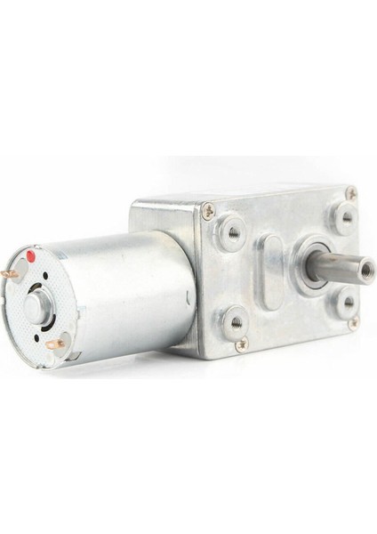 JGY370 Dc 12V 60 Rpm Redüktörlü Dc Motor 2 Yönde Dönme L Tip 1kg.cm Yüksek Tork Metal Dişli