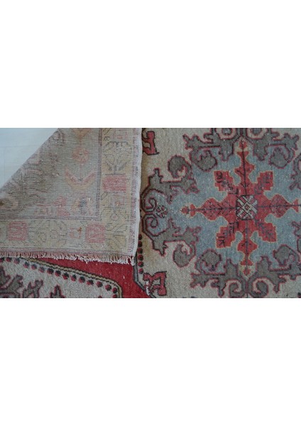 127X227 cm Yıkanabilir El Dokuma Nostaljik Anadolu Mükemmel Kondisyonlu Yün Kilim