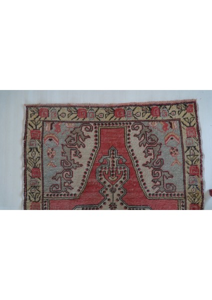 127X227 cm Yıkanabilir El Dokuma Nostaljik Anadolu Mükemmel Kondisyonlu Yün Kilim