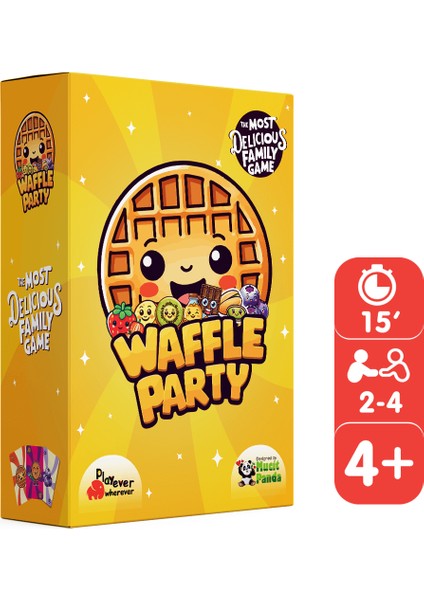 Waffle Party, Okul Öncesi Dikkat, Görsel Algı ve Refleks Geliştiren Kart Oyunu (4-7 Yaş)