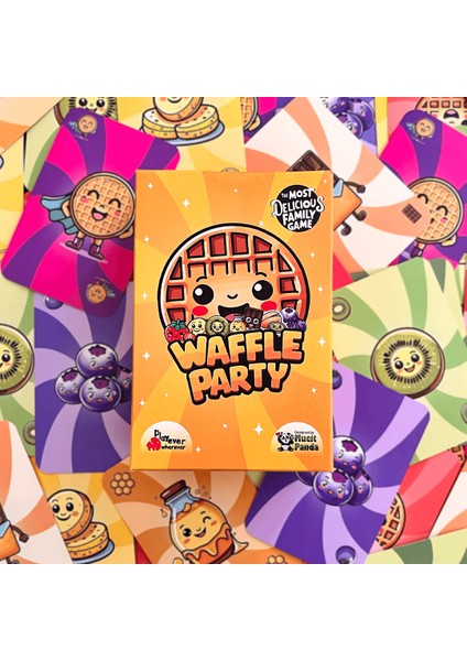 Waffle Party, Okul Öncesi Dikkat, Görsel Algı ve Refleks Geliştiren Kart Oyunu (4-7 Yaş)