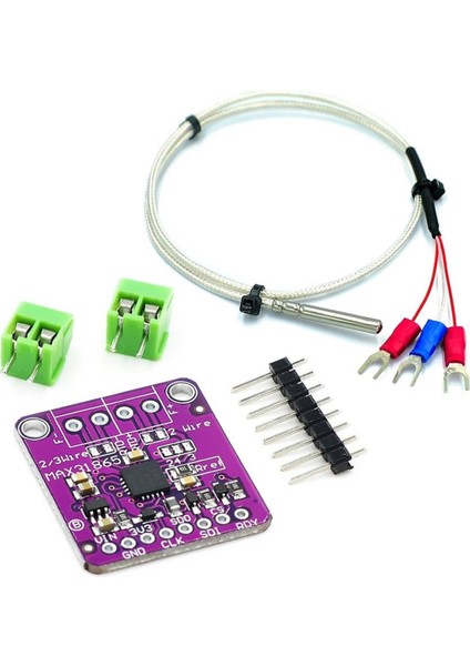MAX31865 Thermocouple Modül ve 1 Metre PT100 Sensör Rtd Sıcaklık Isı Sensör Okuyucu Kazan Termostat