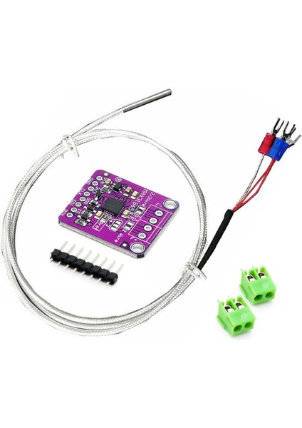 MAX31865 Thermocouple Modül ve 1 Metre PT100 Sensör Rtd Sıcaklık Isı Sensör Okuyucu Kazan Termostat