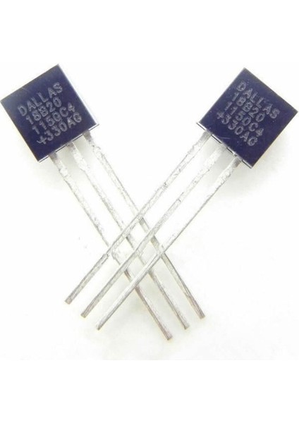 DS18B20 Sıcaklık Isı Sensörü Dijital Termometre Ic -55C 125C To-92 -0.5c Hassasiyet 9/12 Bit Adc