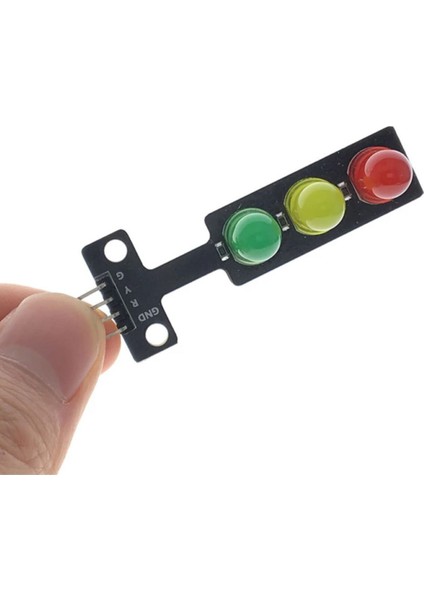 Trafik Işık LED Modülü 5V Ortak Katot 8mm LED Kırmızı Sarı Yeşil modelleri