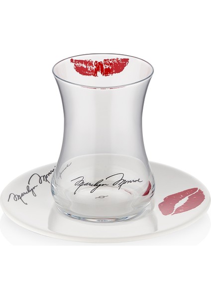 Iconic Marilyn 100 ml 4 Parça 2 Kişilik Cam Çay Takımı 9-01110263 fiyatları