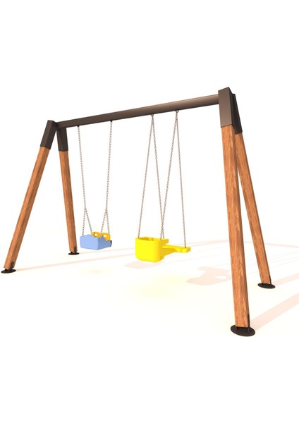 Ahşap Salıncak, Ikili Park Salıncağı, Ebeveyn ve Standart Tip Salıncak Koltuğu