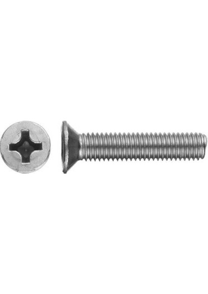 M5X45 mm Vida + Somun + Pul Vida Takım Set 50 Adet