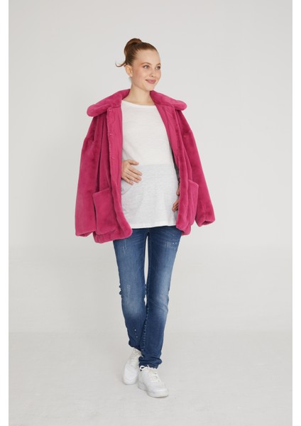 Slim Fit Likralı Hamile Jean Damlatmalı Koyu Mavi Pantolon 1012 indirimleri