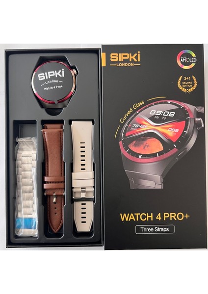 Sıpki Watch 4 Pro+ Plus Super Amoled Ekran Akıllı Saat