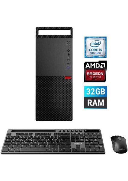 TX5467 I5 9400F 32GB Ddr4 Ram 2tb SSD 2gb R5 230 Masaüstü Kurumsal Ofis Bilgisayarı