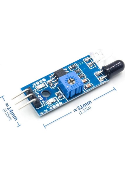 Arduino Ir Kızılötesi Engel Algılama Kaçınma Sensörü Akıllı Araba