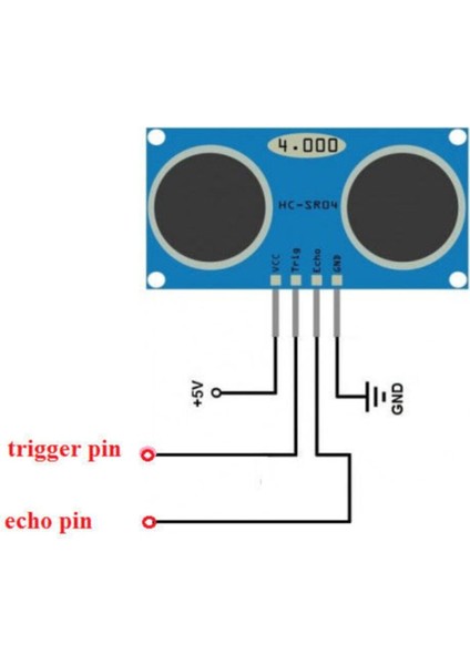 HC-SR04 Ultrasonik Mesage Algılama Sensörü Mesafe Engel Uzaklık Algılama Ultrasonic Ses Sensörü