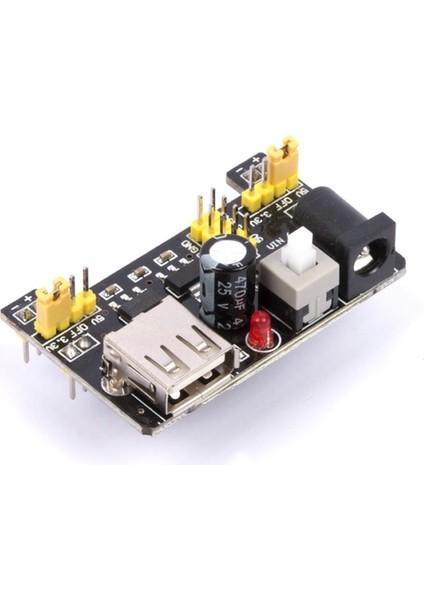Breadboard 3.3V 5V Güç Kaynağı Modülü USB Besleme 2 Çıkışlı Elektronik Prototip Devre Deney Test