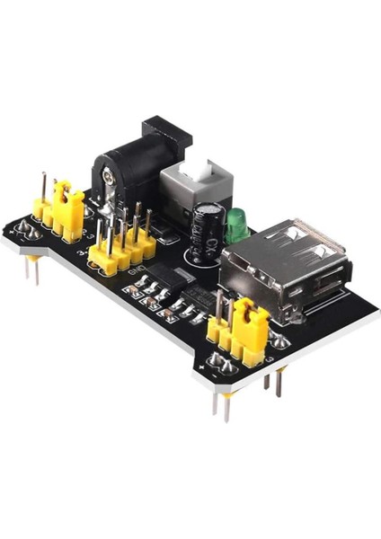 Breadboard 3.3V 5V Güç Kaynağı Modülü USB Besleme 2 Çıkışlı Elektronik Prototip Devre Deney Test