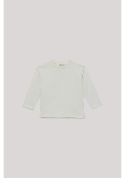 Erkek Çocuk Ekru T-Shirt