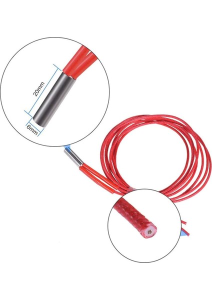 12V 40W Seramik Isıtıcı 1 Metre 3D Printer 3 Boyutlu Yazıcı Isıtı modelleri