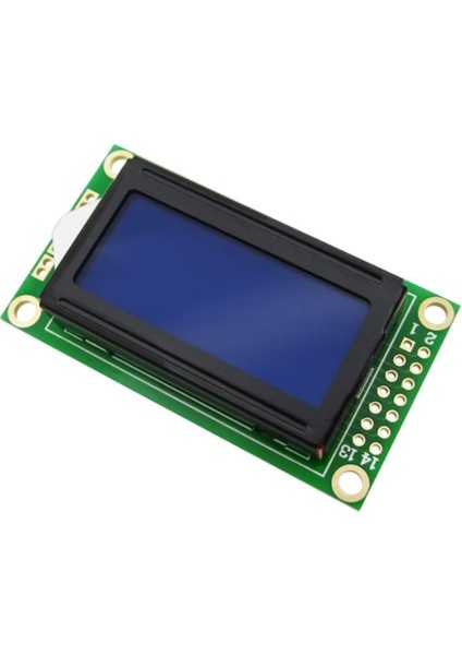 0802A 2x8 Mavi Karakter LCD Modül Display Ekran 5V Beyaz Arka Işık 8x2 8 x 2 LCD Gösterge Menü